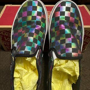 Van Asher Women's size 7 Iridescent Check